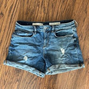 Pilcro Slim Boyfriend Jean Shorts Sz 29 Anthropolgie